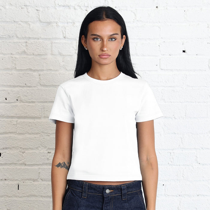 Melrose Baby Tee T-Shirt Classic White