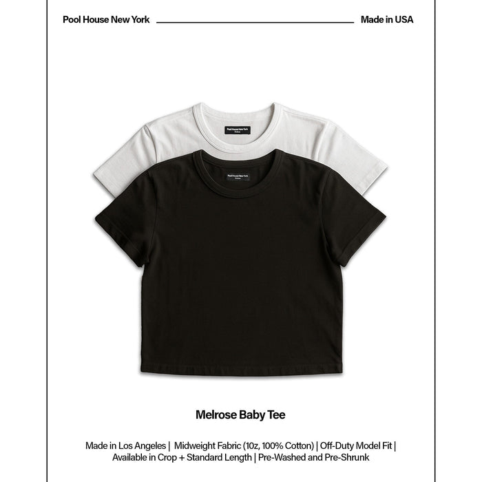 Melrose Baby Tee T-Shirt Classic Black