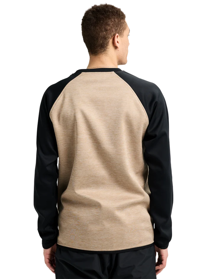 Product image of Men's Burton Crown Weatherproof Crewneck Fleece[Variant:Summit Taupe Heather / True Black]