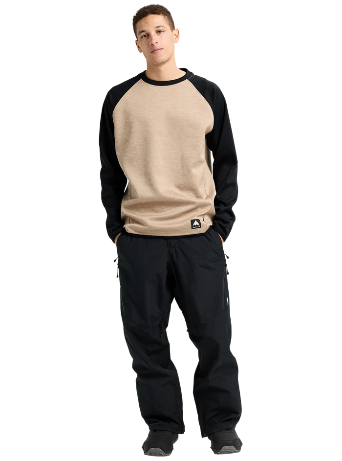Product image of Men's Burton Crown Weatherproof Crewneck Fleece[Variant:Summit Taupe Heather / True Black]