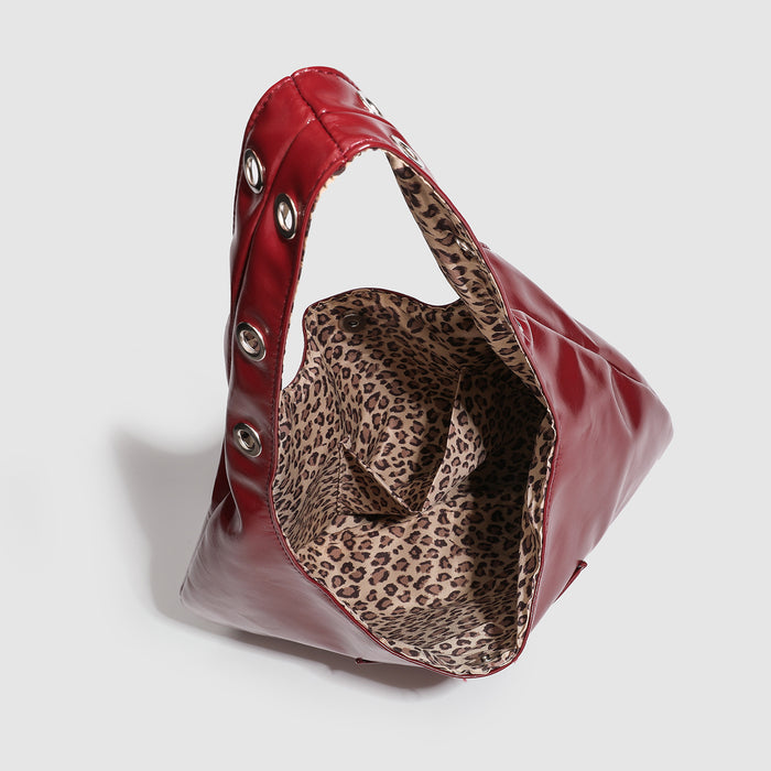 Minimalist Leather Hobo Bag - Urban