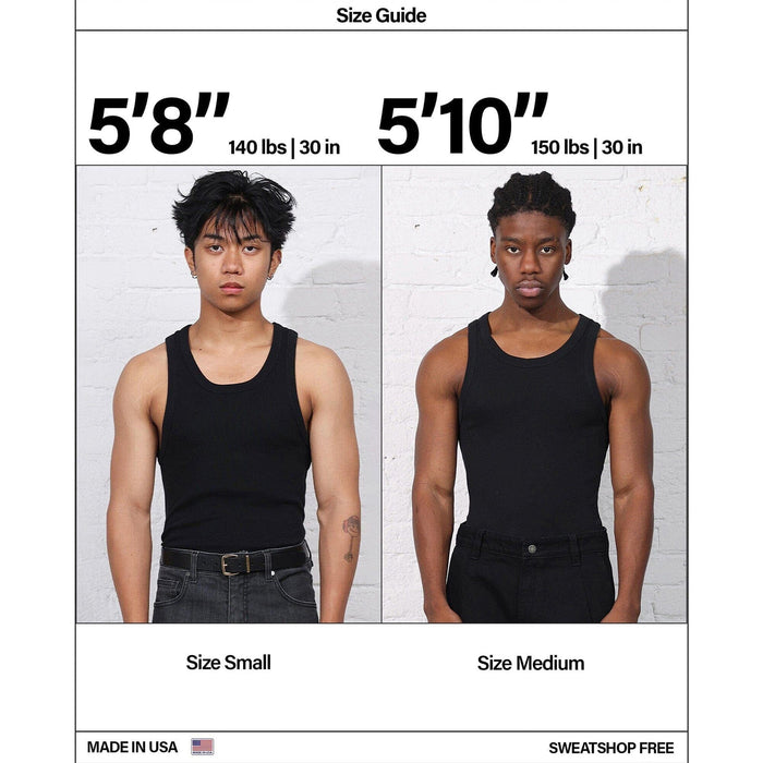 Montauk Rib Tank T-Shirt Smoke Grey