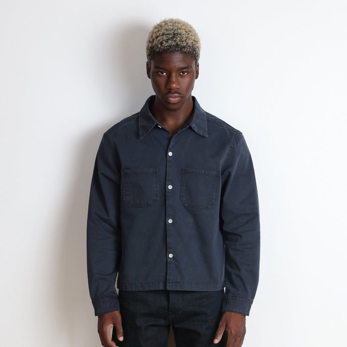 Newport Crop Button-Up II | Twill | Workwear Vintage Ash Black