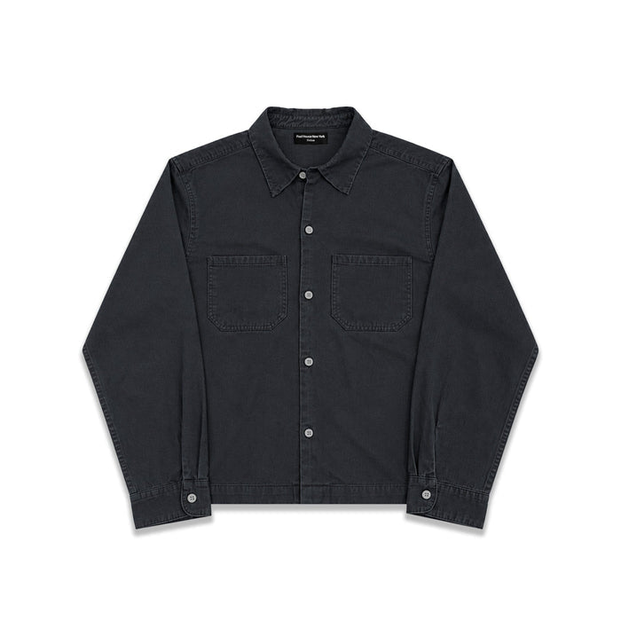 Newport Crop Button-Up II | Twill | Workwear Vintage Ash Black