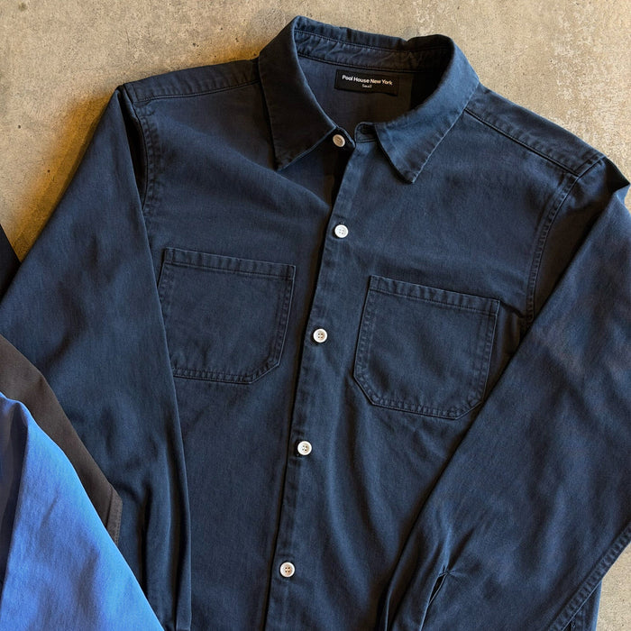 Newport Crop Button-Up II | Twill | Workwear Vintage Ash Black