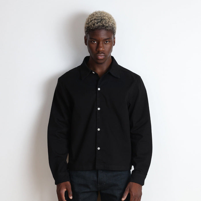 Newport Crop Button-Up II | Twill Classic Black