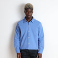 Newport Crop Button-Up II | Twill Oxford Blue