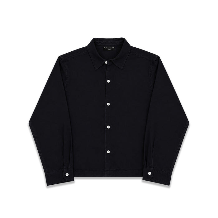Newport Crop Button-Up II | Twill Classic Black