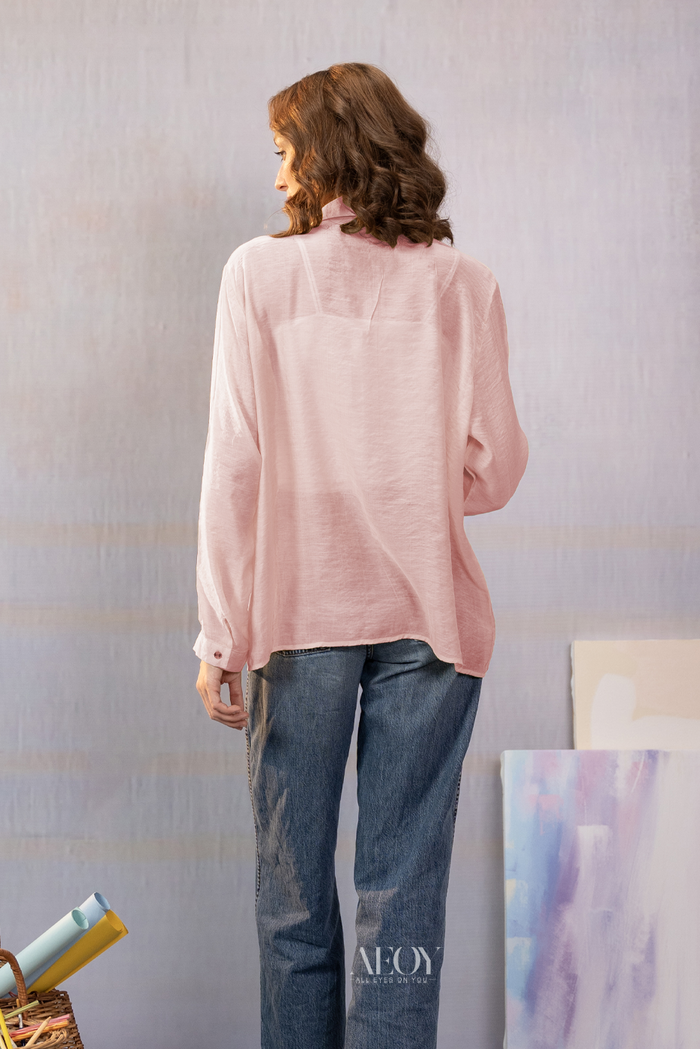 Oversized Sheer –Shirt