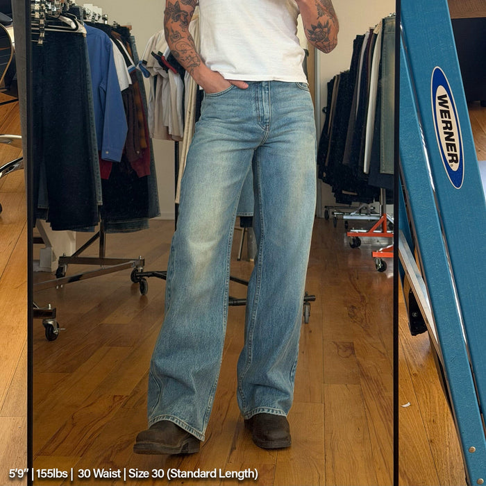 Pasadena Dad Jeans | Straight-Leg | Cone Denim Vintage Light Blue