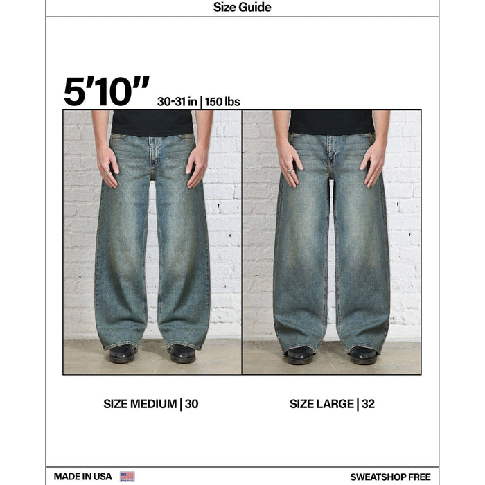 The Pasadena Dad Jeans | Relaxed, Straight-Leg Desert Indigo