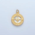 Pearl Compass Charm