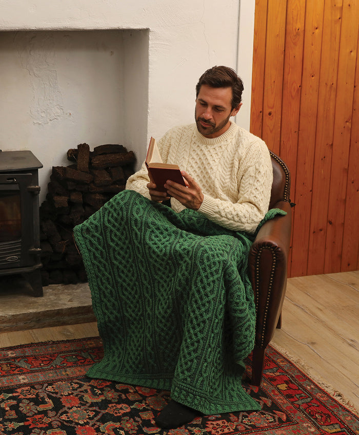 Plated Aran Throw
