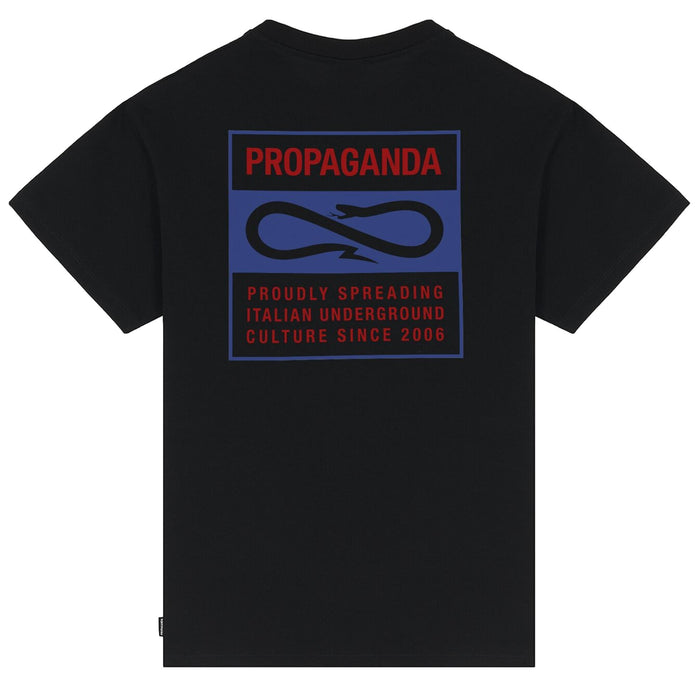 Propaganda Label Bicolor TEE Black