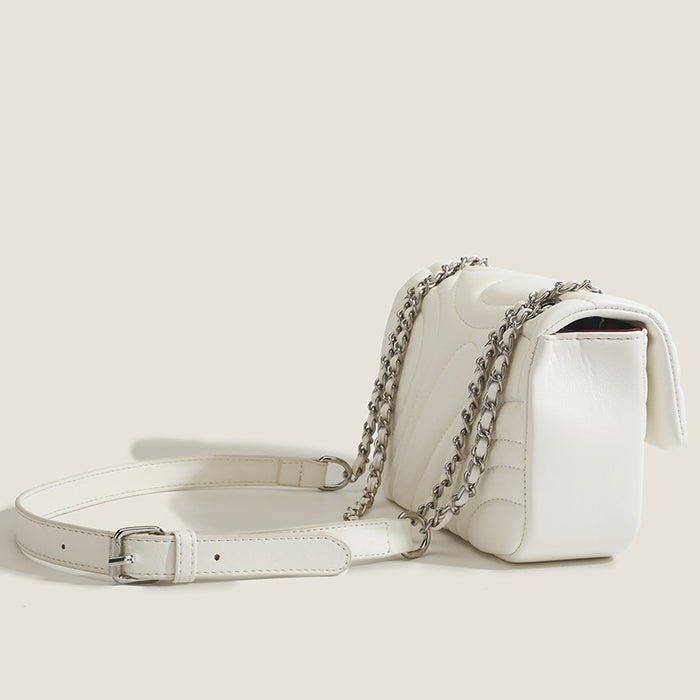 Quilted Chain Shoulder Bag - Elegant