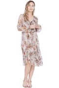 Rainbow Rose Chiffon Dress (Spearmint)