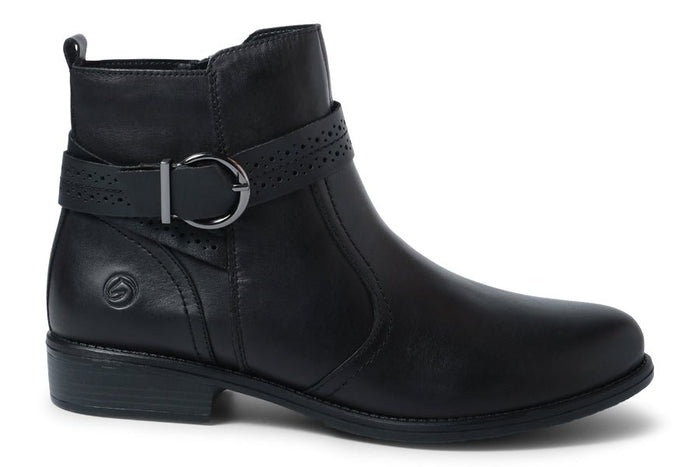 REM CHAGALL BLACK ANKLE BOOTS - Crispins Shoes