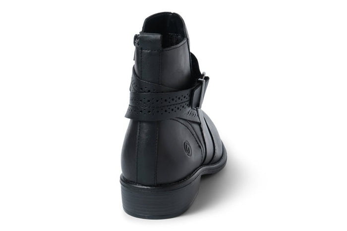 REM CHAGALL BLACK ANKLE BOOTS - Crispins Shoes