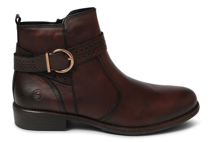 REM CHAGALL BROWN ANKLE BOOTS - Crispins Shoes