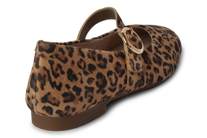 REMONTE GUAVA LEOPARD LEATHER MARY JANE FLATS - Crispins Shoes