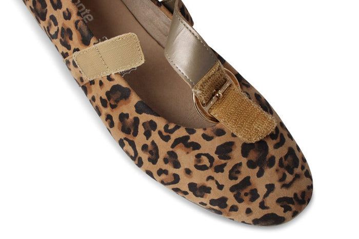 REMONTE GUAVA LEOPARD LEATHER MARY JANE FLATS - Crispins Shoes