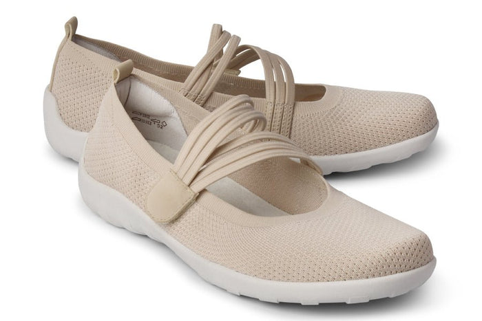 REMONTE HOLLYHOCK PEBBLE FABRIC MARY JANE - STYLE SHOES - Crispins Shoes