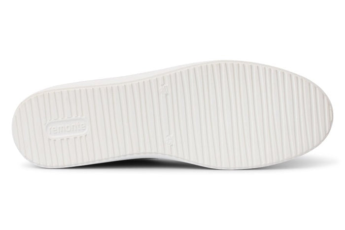 REMONTE SHINY CREAM TEXTILE LACE - UP SNEAKERS - Crispins Shoes