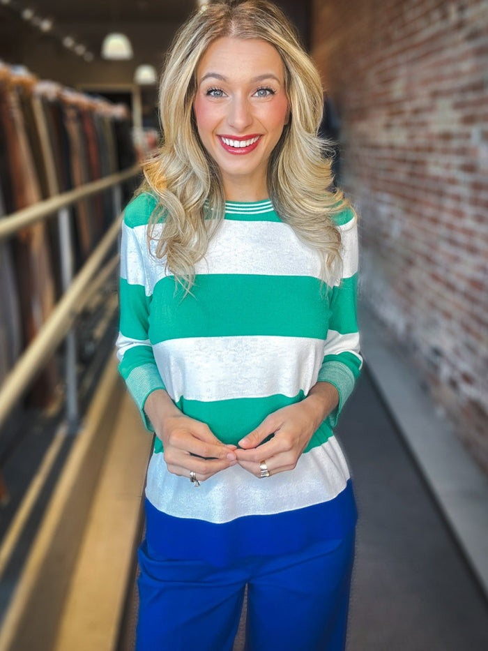 Renuar Sensational Stripes Top