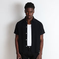 Rosewood Crop Button-Up II | Linen Black Linen