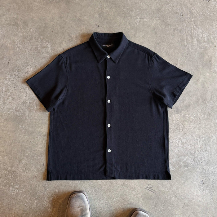 Rosewood Crop Button-Up II | Linen Black Linen