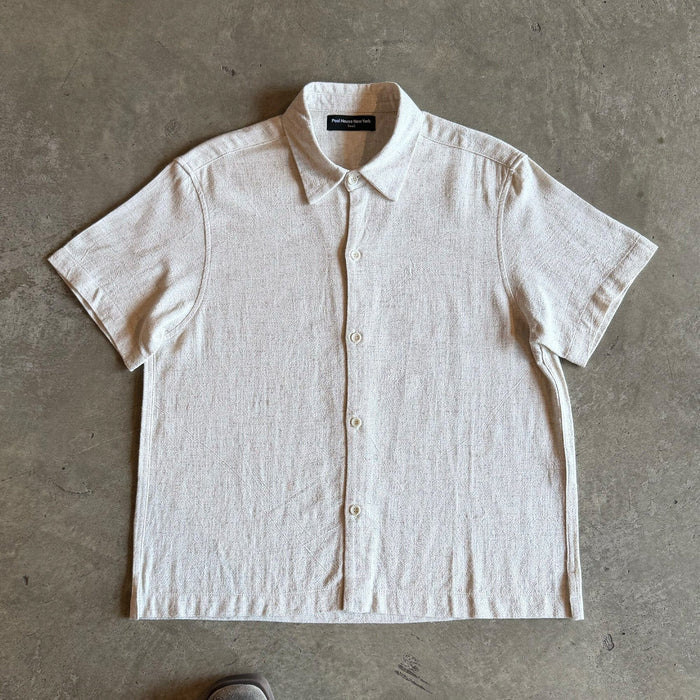 Rosewood Crop Button-Up II | Linen Natural Linen