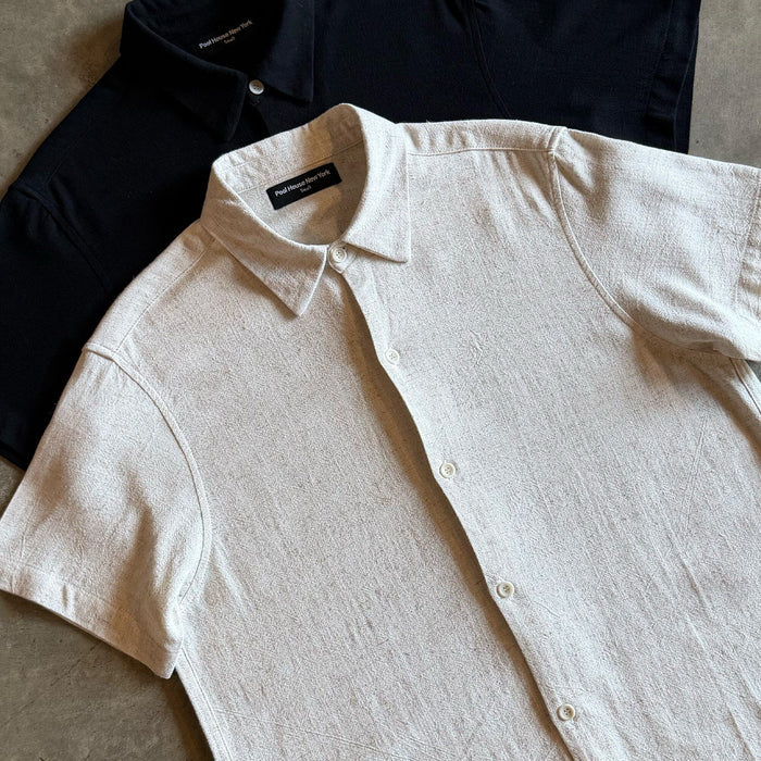 Rosewood Crop Button-Up II | Linen Natural Linen