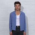 The Rosewood Crop Button-Up II French Blue