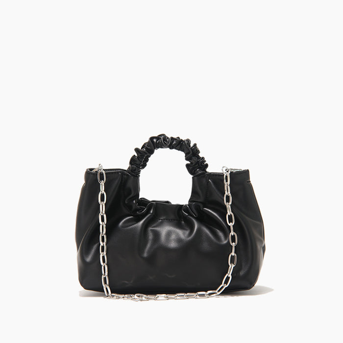 Ruched Handle Chain Shoulder Bag – ÉLAN