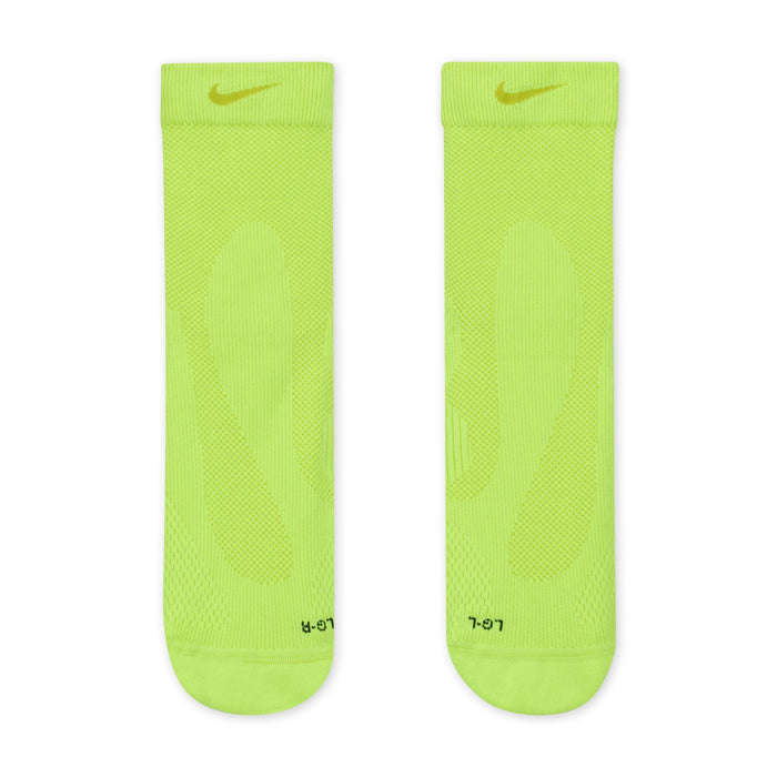 Nike Running Lightweight Sock | Micro Crew Length | Volt / Bright Cactus