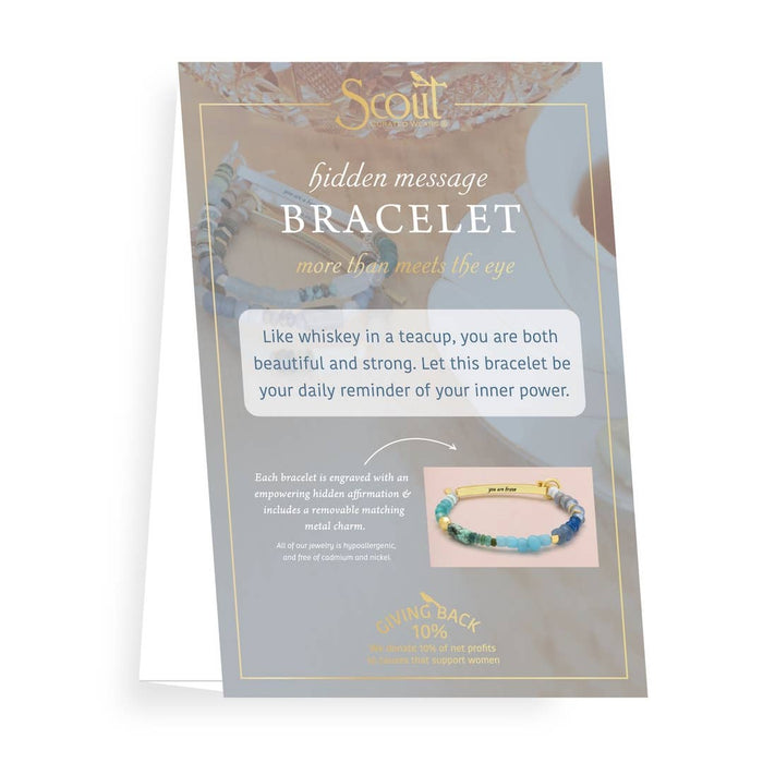 Scout Hidden Message Bracelet - Crushing It