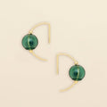 Scout Teal Glass Hoop Earring