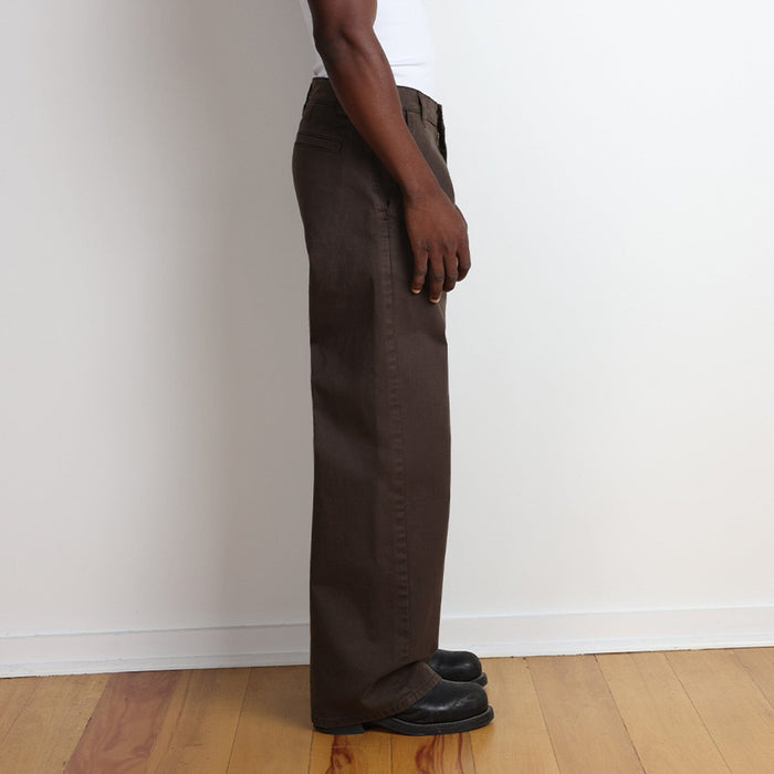 Shibuya Chino Pants II | Straight-Wide Leg Tobacco Brown