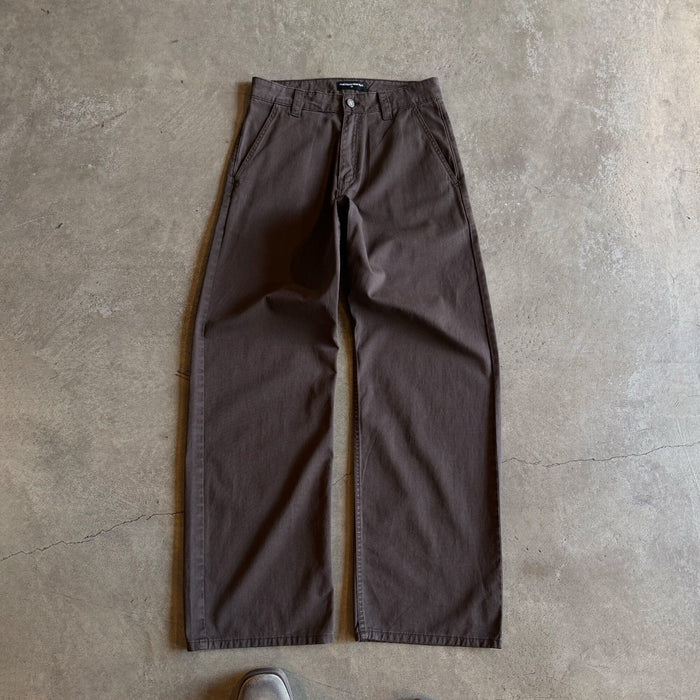 Shibuya Chino Pants II | Straight-Wide Leg Tobacco Brown