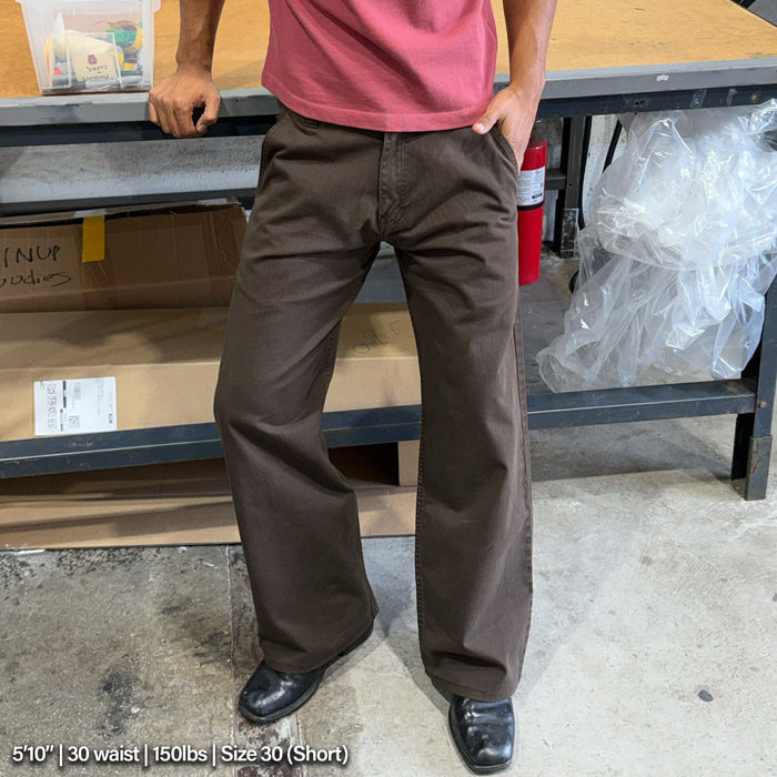 Shibuya Chino Pants II | Straight-Wide Leg Tobacco Brown