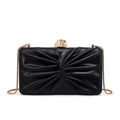 Silver Ruched Evening Clutch Bag – ÉTOILÉA