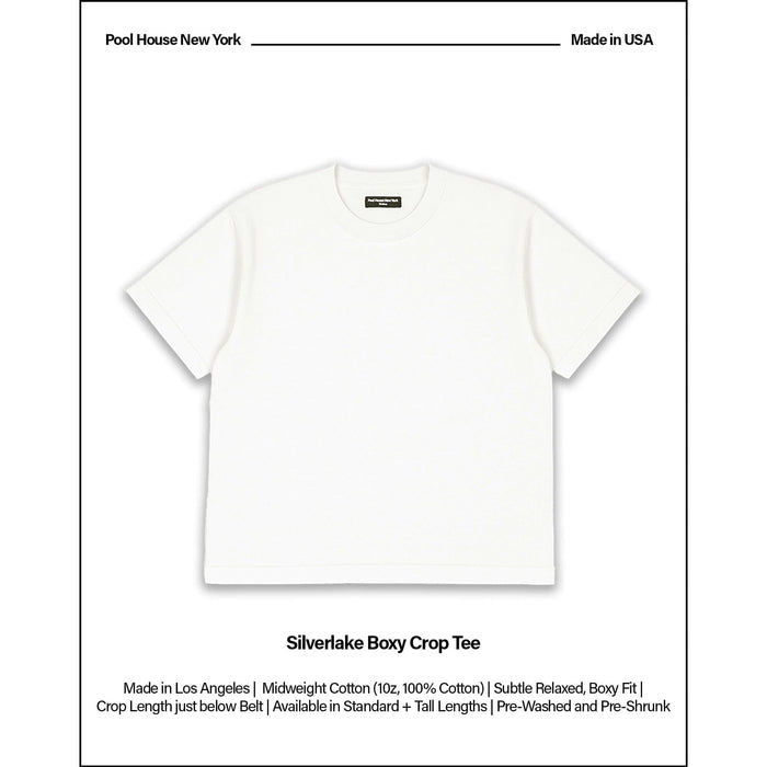 Silverlake Crop Tee II (Natural) T-Shirt Natural Off-White