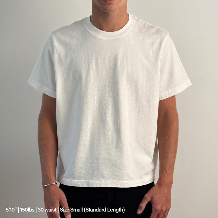 Silverlake Crop Tee II (Natural) T-Shirt Natural Off-White