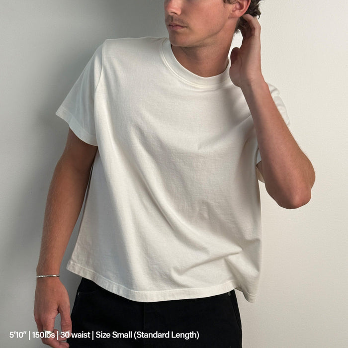 Silverlake Crop Tee II (Natural) T-Shirt Natural Off-White