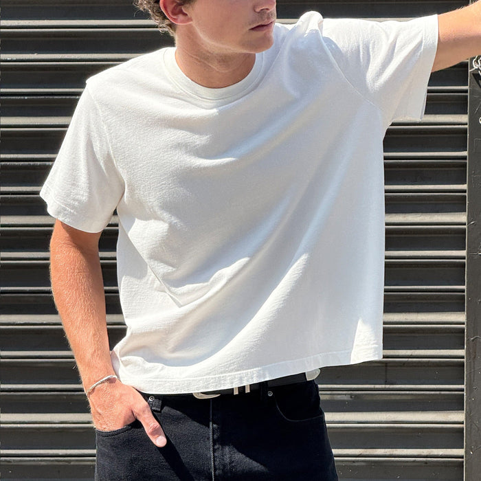 Silverlake Crop Tee II (Natural) T-Shirt Natural Off-White