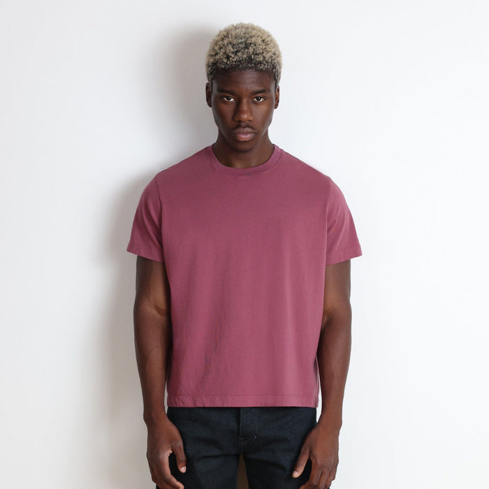Silverlake Crop Tee III | Boxy, Relaxed Fit T-Shirt Vintage Maroon