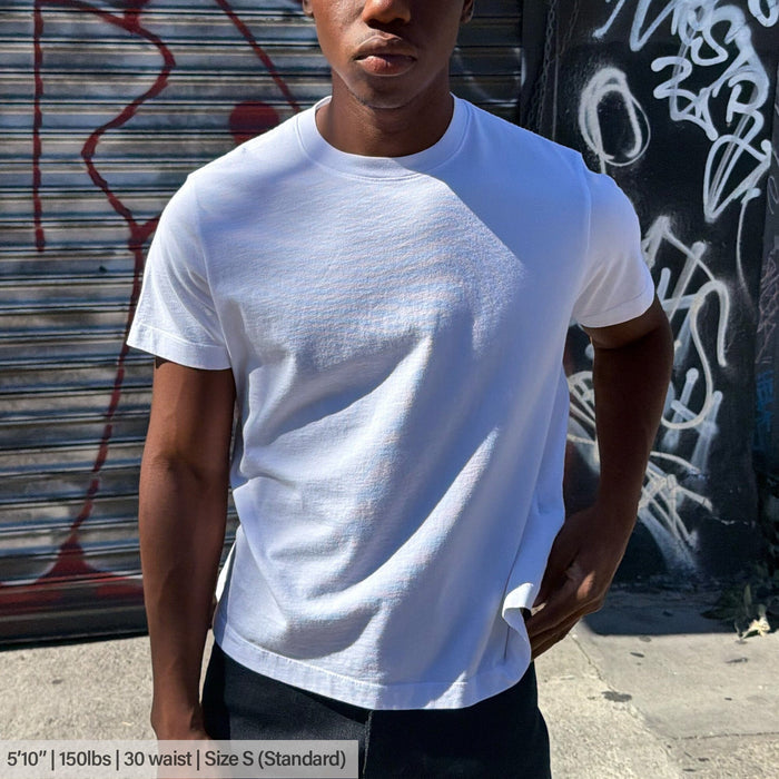 Silverlake Crop Tee III | Boxy, Relaxed Fit T-Shirt Ash Black (Vintage)