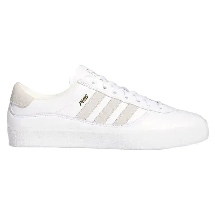 Scarpa White Leather Adidas Puig Indoor