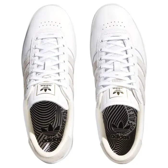 Scarpa White Leather Adidas Puig Indoor