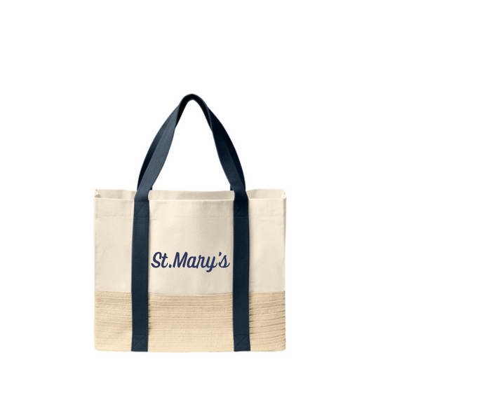 SMBS Straw Market Canvas Tote